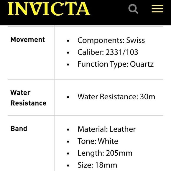 INVICTA Angel Mother of Pearl Dial White Leather Ladies Watch - Picture 5 of 16